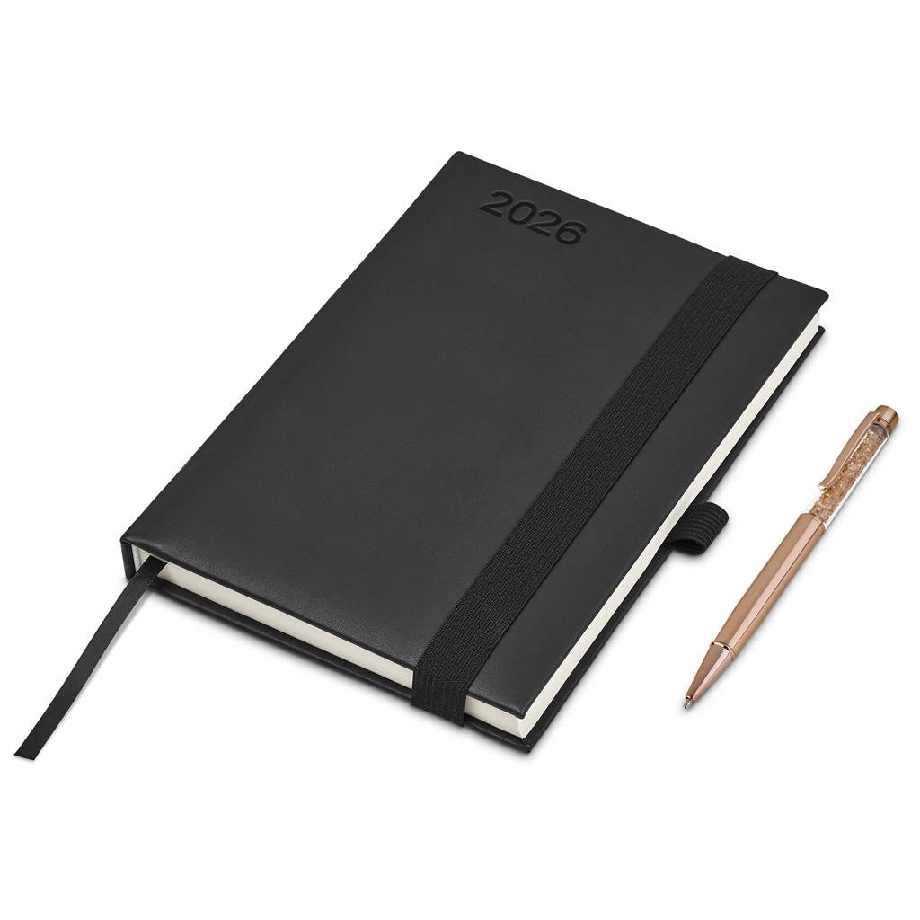 Burnt-Orange Advantage A5 2026 Diary & Hailey Pen Set