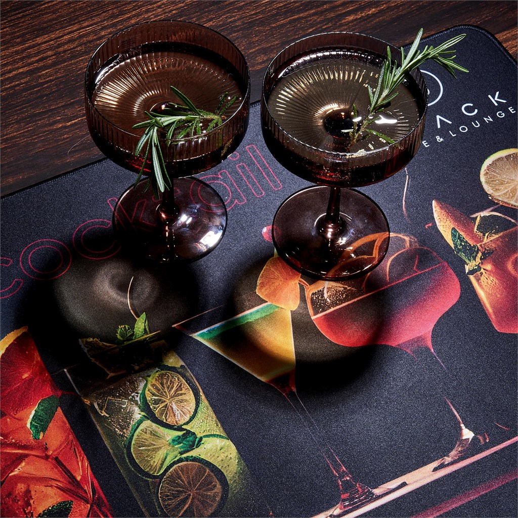 Burnt Orange Destiny Sublimation Desk Or Bar Mat