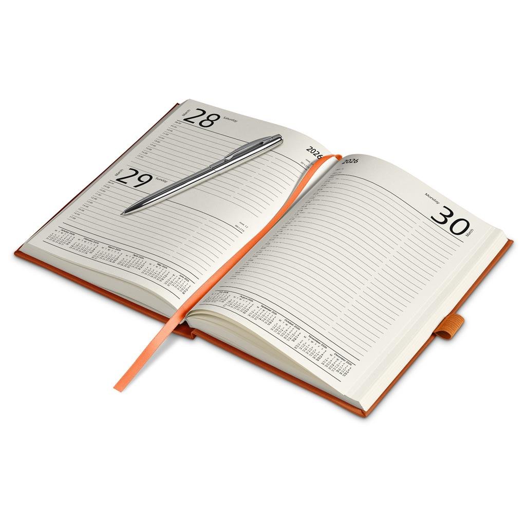 Burnt-Orange Advantage A5 2026 Diary & Cypher Pen Set