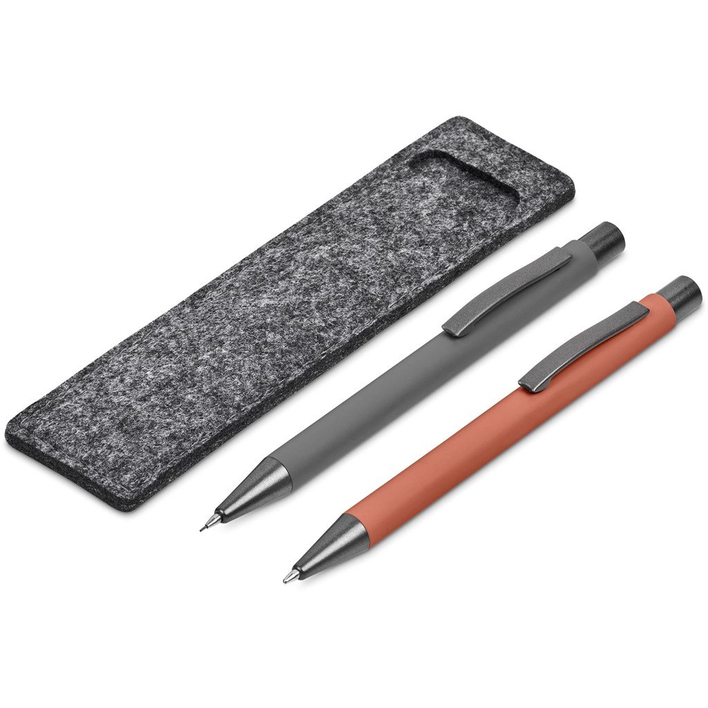 Burnt Orange Lindsey Ball Pen & Pencil Set